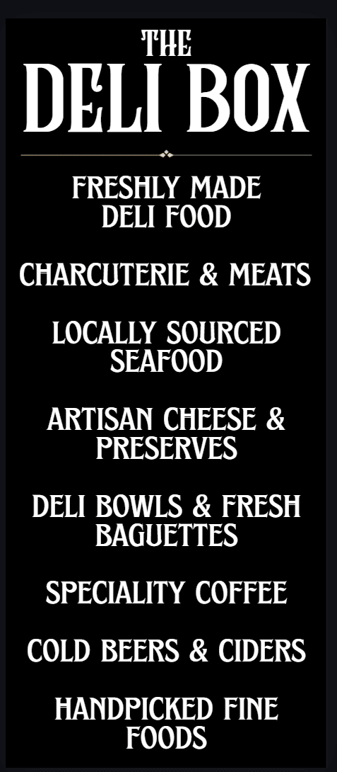 Menu board - full product listing