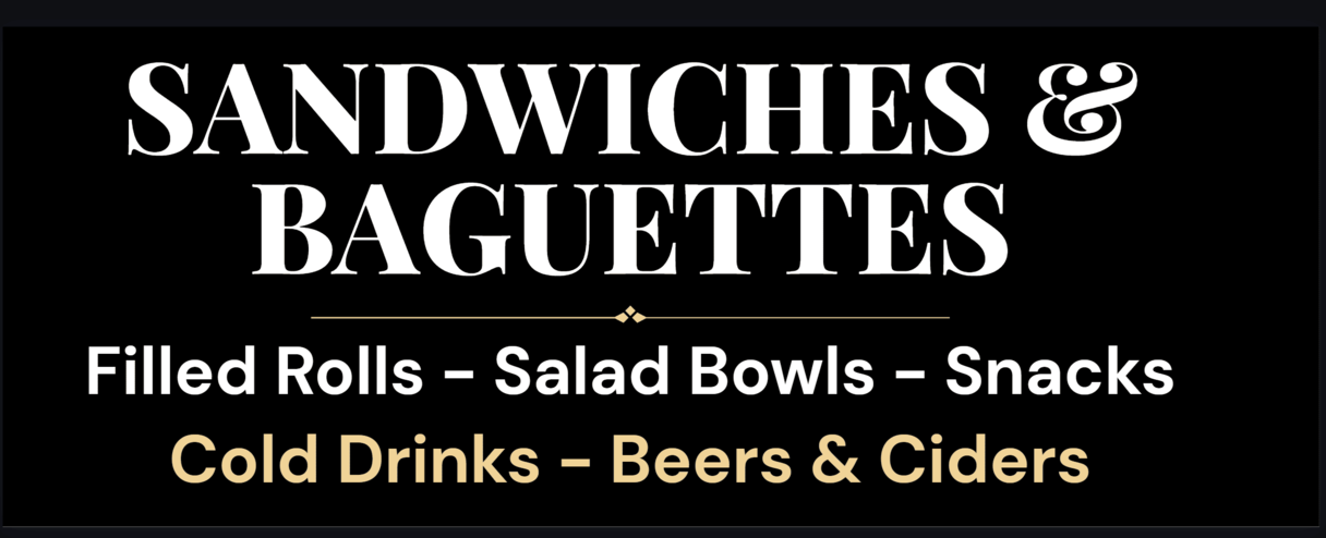 Sandwiches & Baguettes signage